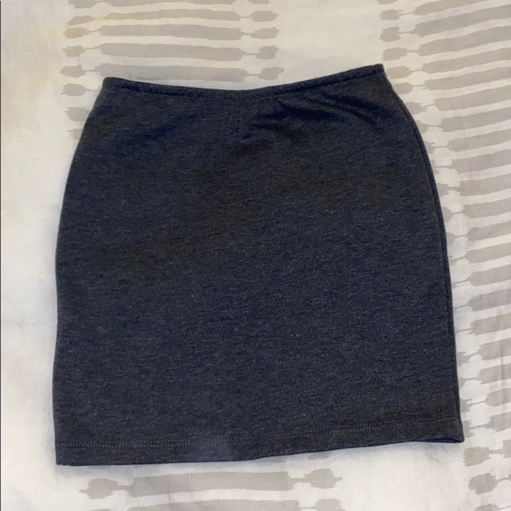 Heather Grey Pencil Skirt